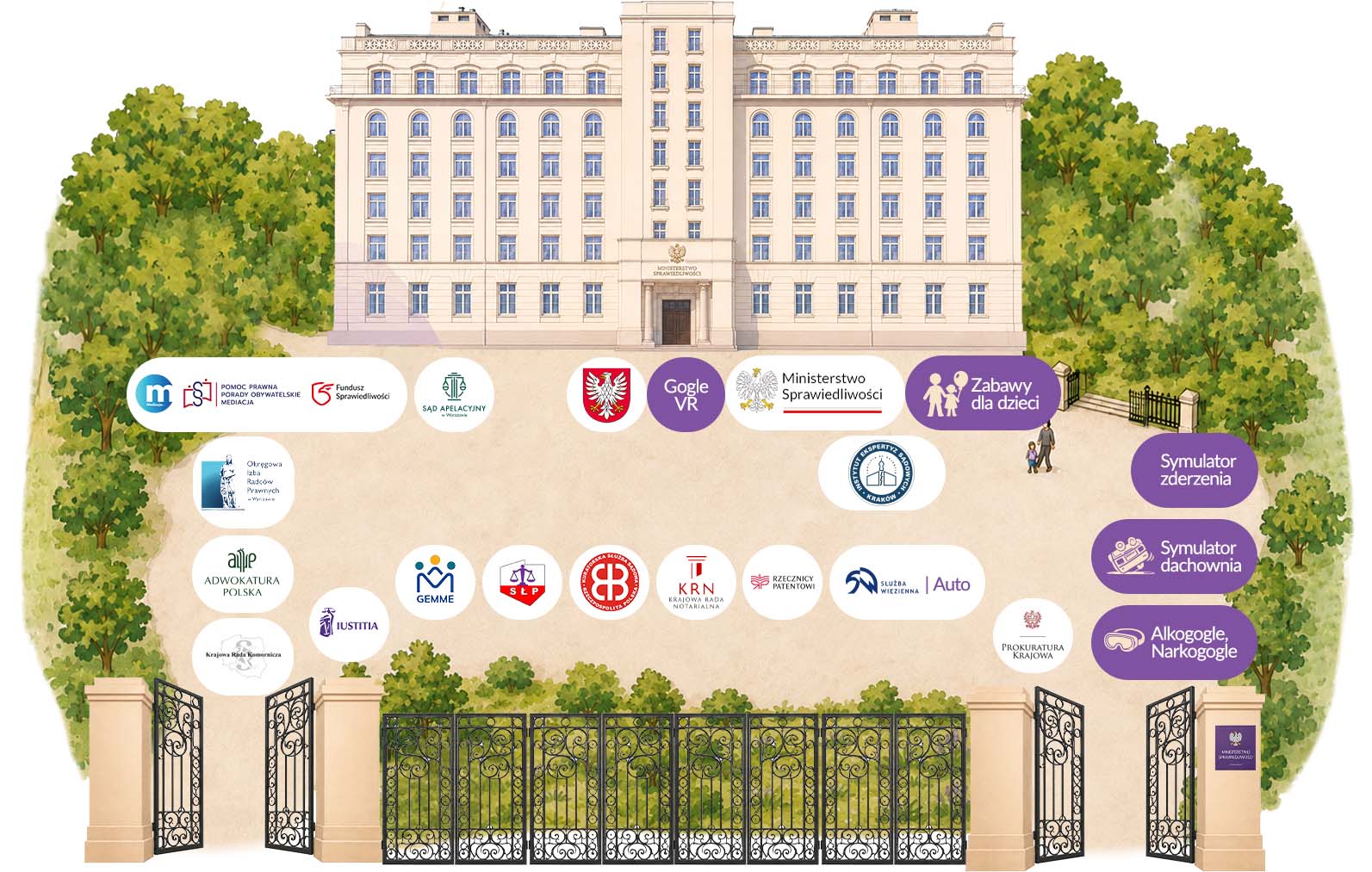 Mapa stoisk – Dzień Wymiaru Sprawiedliwości 2026